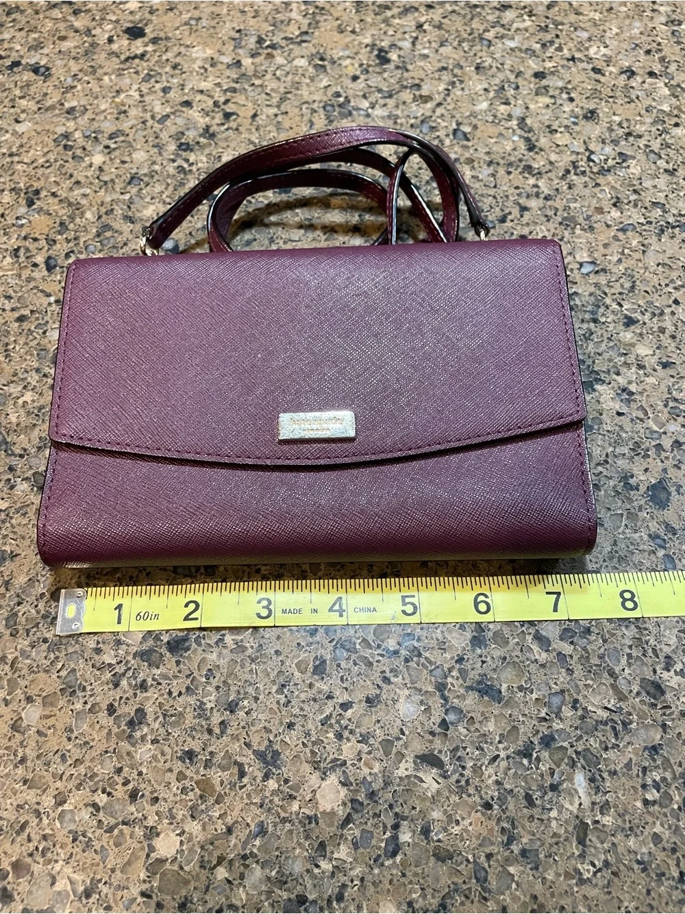 Kate Spade New York Laurel Way Winni Chocolate Cherry Crossbody Wallet Bag